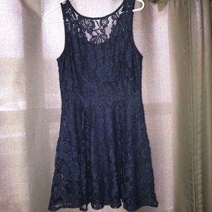 Blue lace dress